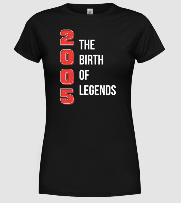 2005 the birth of legends model negru pe tricou