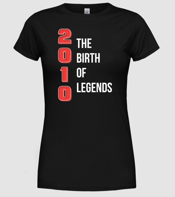 2010 the birth of legends model negru pe tricou