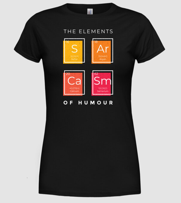 Elementele umorului model negru pe tricou