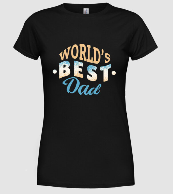 Cel mai bun Tătic din lume model negru pe tricou
