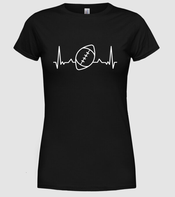 Fotbal american Evoluție model negru pe tricou