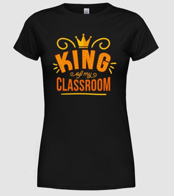 Regele clasei model negru pe tricou