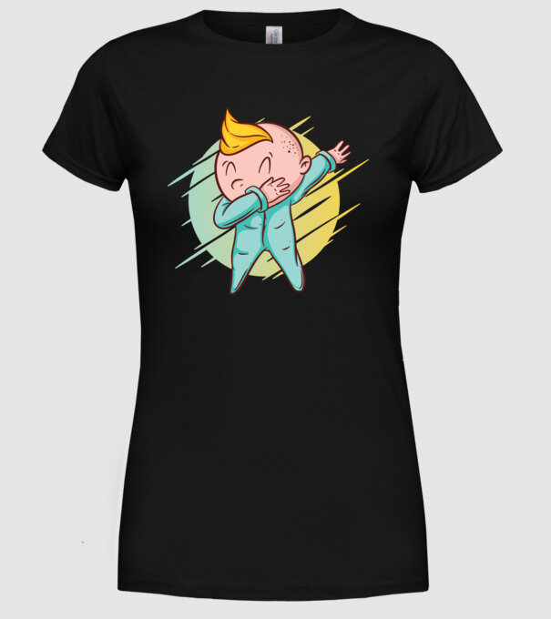 Bebe DAB model negru pe tricou