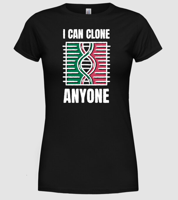 Clonez pe oricine Biolog model negru pe tricou