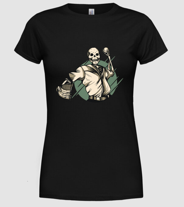 Schelet Baseball model negru pe tricou