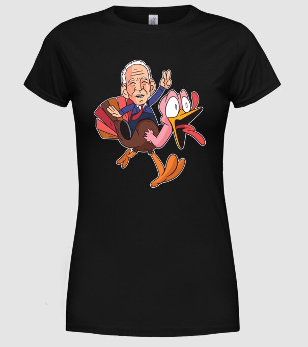 Biden Thanksgiving model negru pe tricou