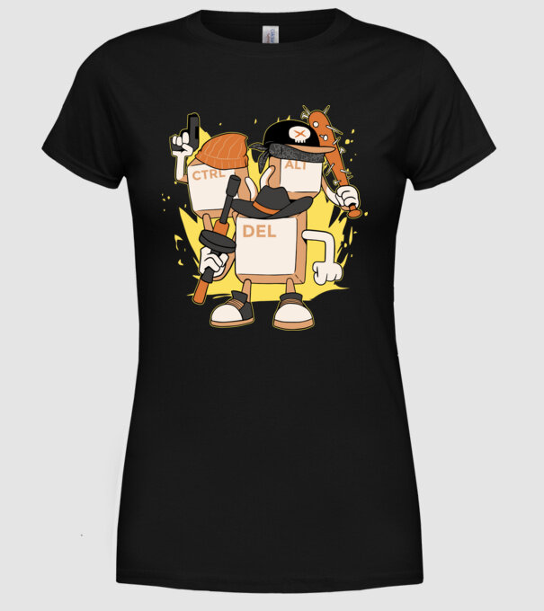 Mafie tastatură model negru pe tricou
