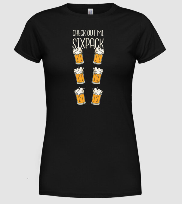 Check out my Six Pack Sörös model negru pe tricou