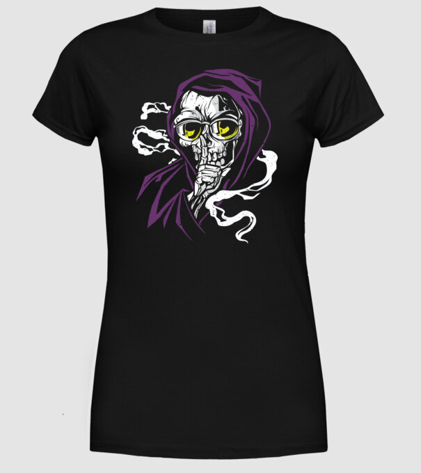 Ucigaș tăcut model negru pe tricou