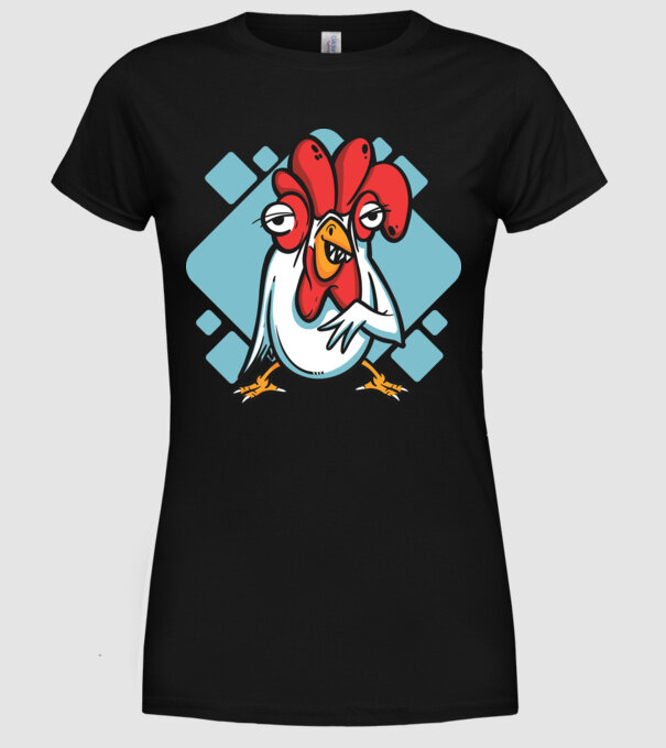 Pui model negru pe tricou