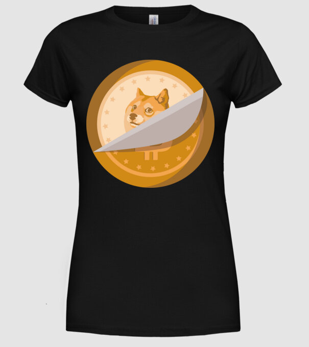 Dodge Coin model negru pe tricou
