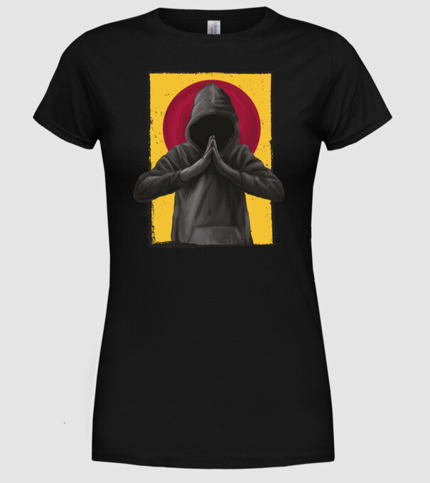 Rugăciune Hacker model negru pe tricou