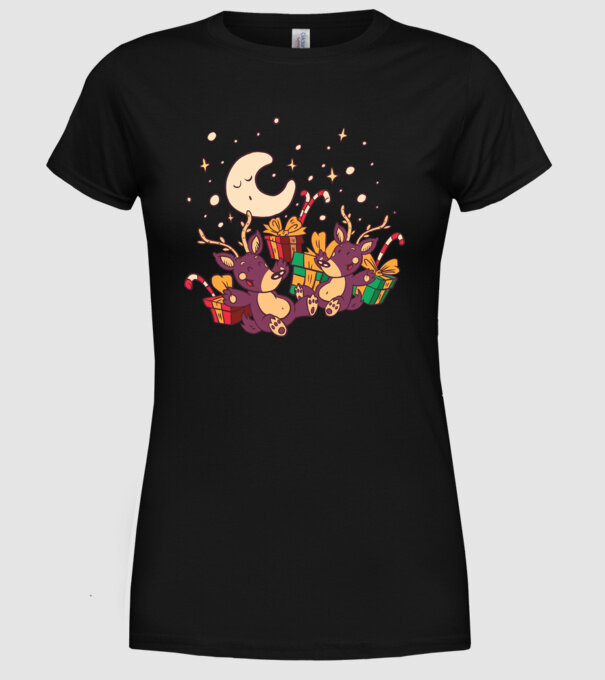 Cadouri de Crăciun model negru pe tricou