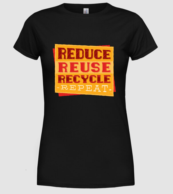 Protecția mediului model negru pe tricou