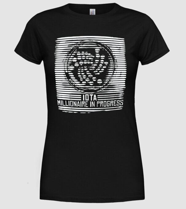 Criptomonedă Miliardar în curs de încărcare model negru pe tricou