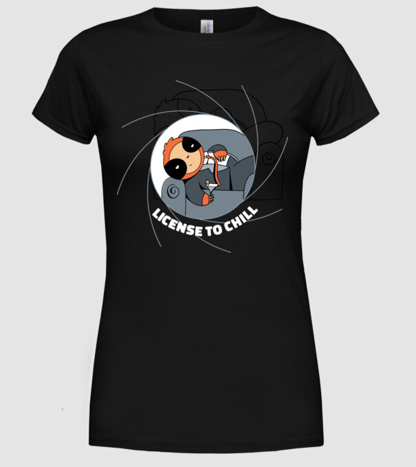 Leneș Bond 007 model negru pe tricou