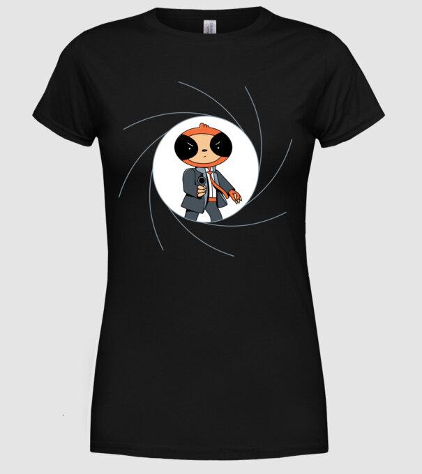 Leneș Bond 007 model negru pe tricou