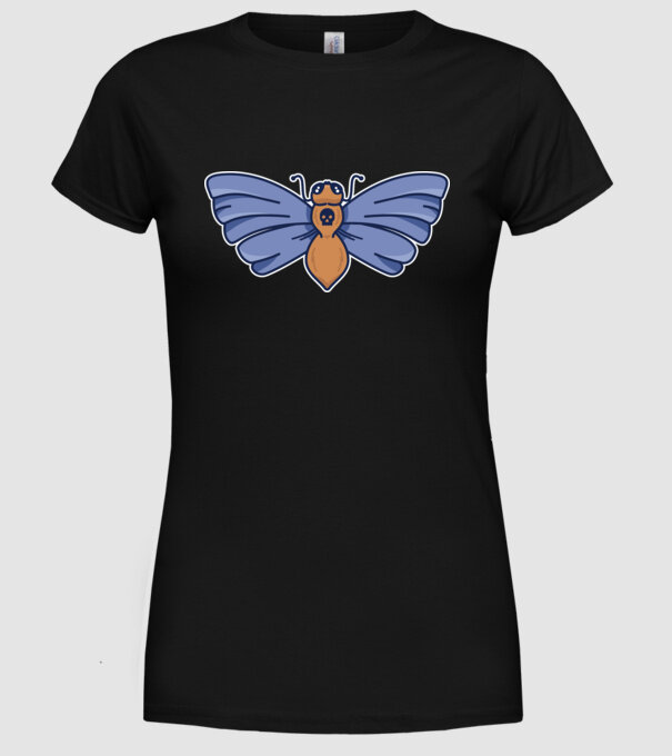 Molie model negru pe tricou
