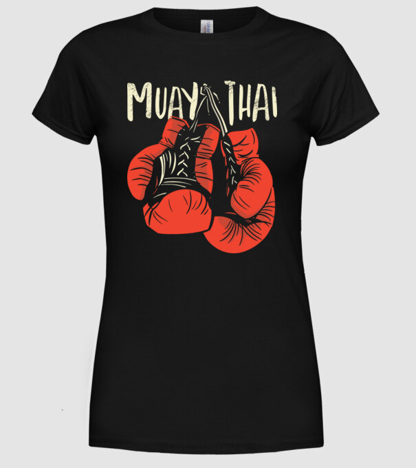 Muay Thai model negru pe tricou