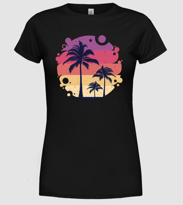 Retro Vara model negru pe tricou