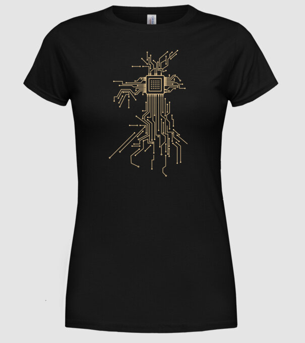 Procesor model negru pe tricou