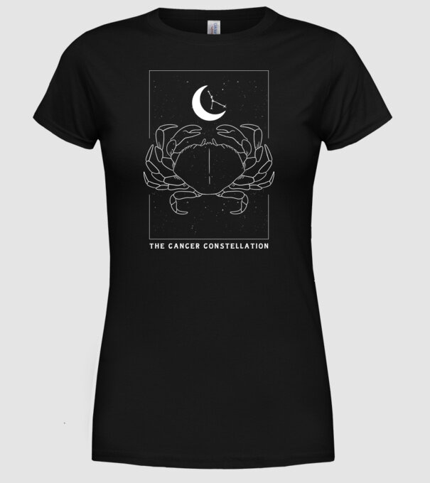 The Cancer Constellation model negru pe tricou