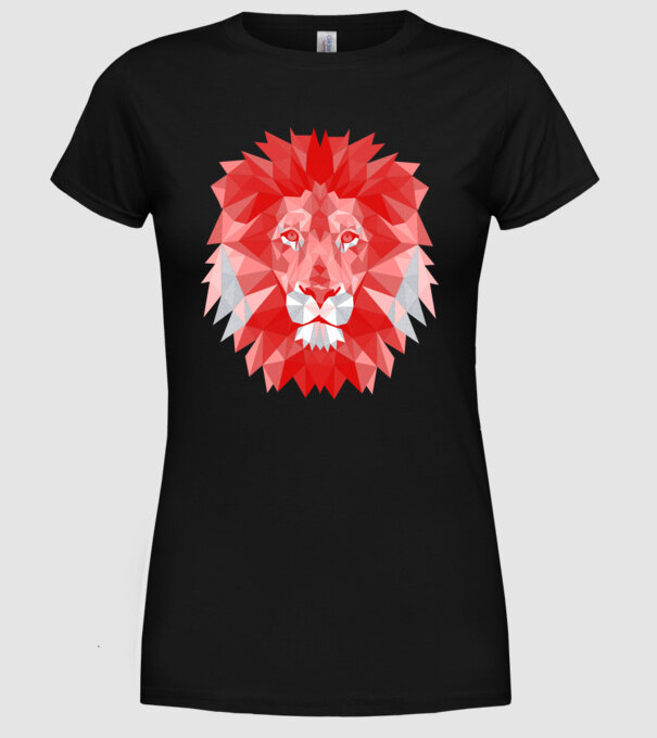 Red Lion model negru pe tricou