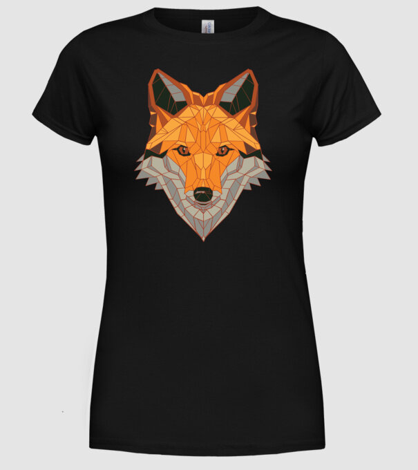 Cap de Vulpe model negru pe tricou