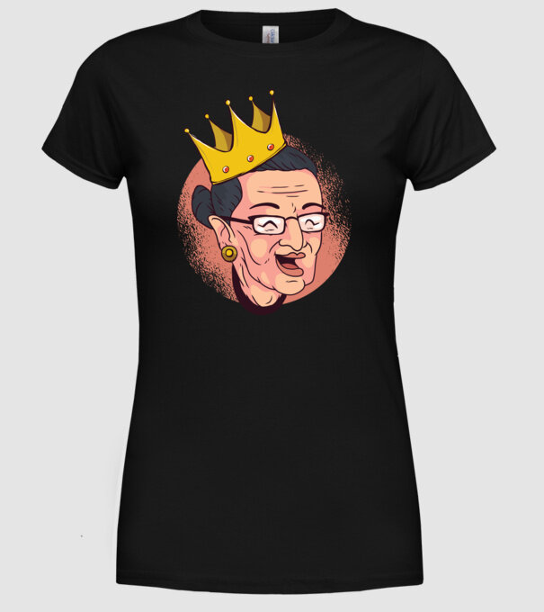 Ruth Bader Ginsburg model negru pe tricou