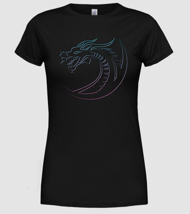 Dragon Tribal model negru pe tricou