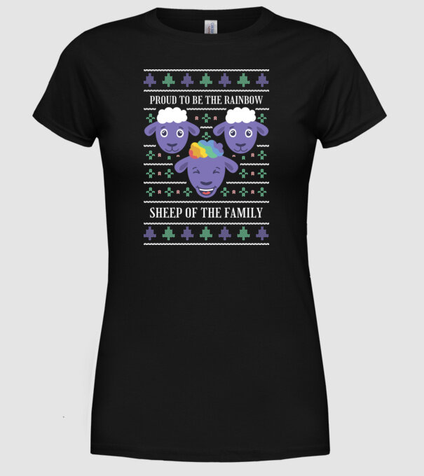 Miel cu curcubeu model negru pe tricou