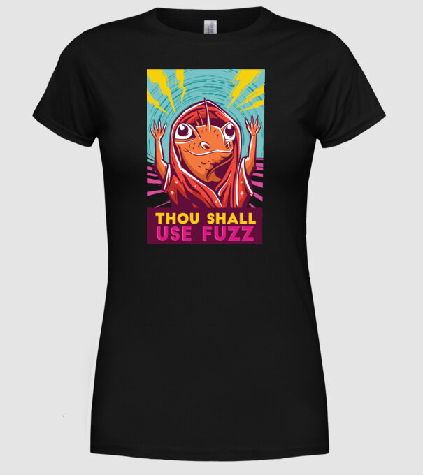 Șopârlă Vrăjitoare model negru pe tricou