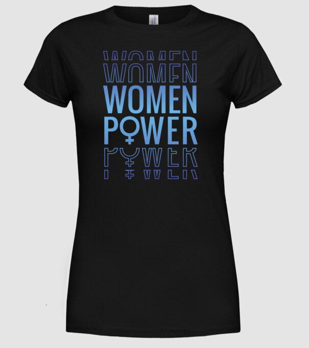 Women Power de Ziua Femeii model negru pe tricou