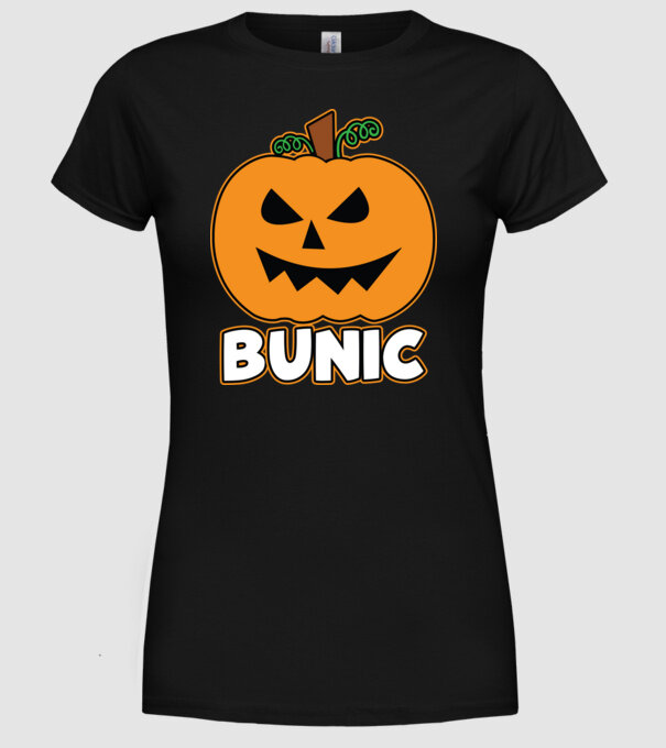 bunic model negru pe tricou