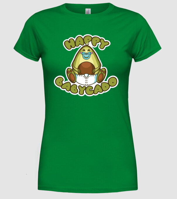 Avocado bebe model verde pe tricou
