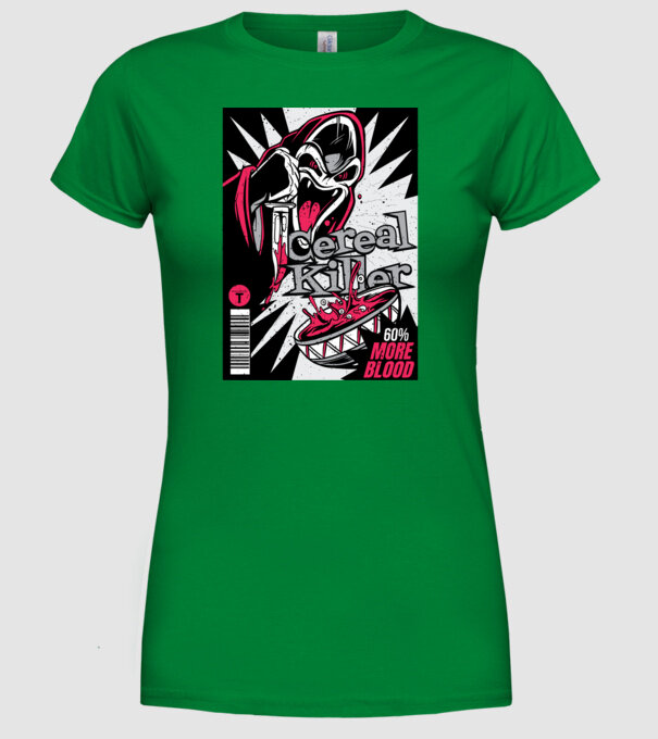 Cereal Killer model verde pe tricou