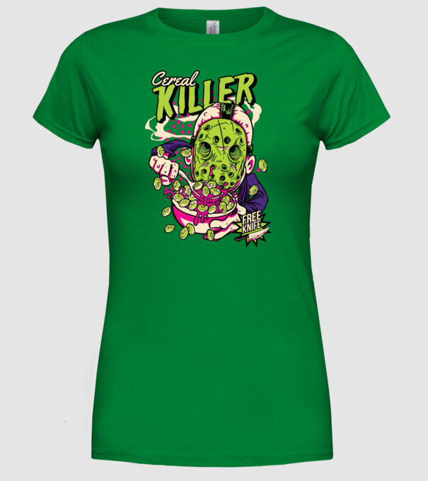 Cereal Killer model verde pe tricou