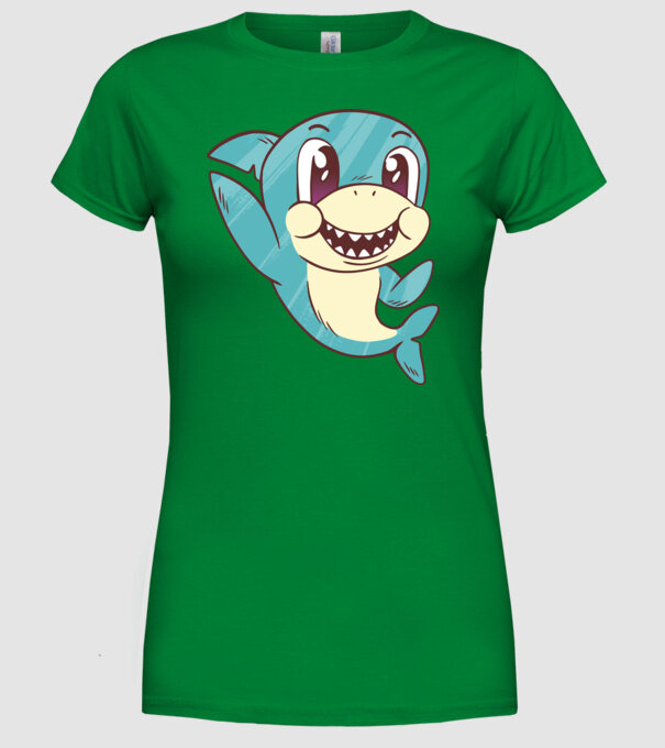 Rechin bebe drăguț model verde pe tricou
