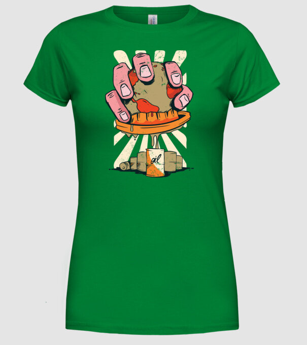 Epuizarea Pământului model verde pe tricou