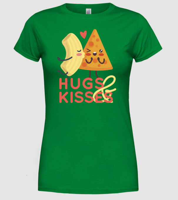 'Hawaii pizza dragoste tricou drăguț Valentine''s Day' model verde pe tricou