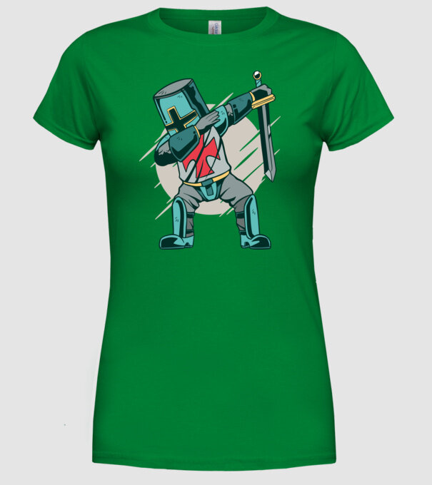 Cavaler DAB model verde pe tricou