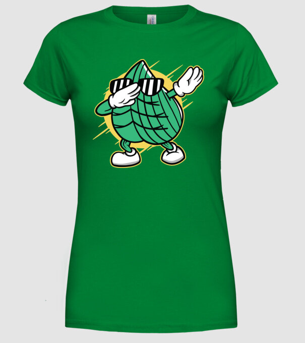 Frunză DAB cărți de joc maghiare model verde pe tricou
