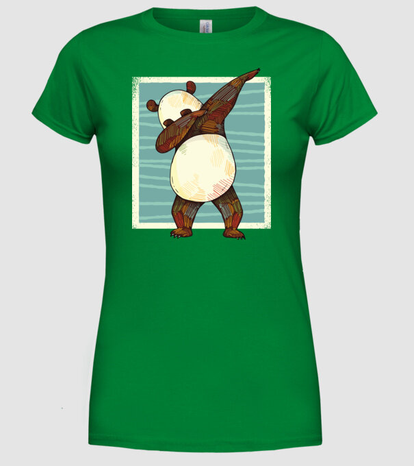 Panda DAB dans model verde pe tricou