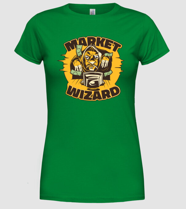 Guru al pieței bursiere model verde pe tricou