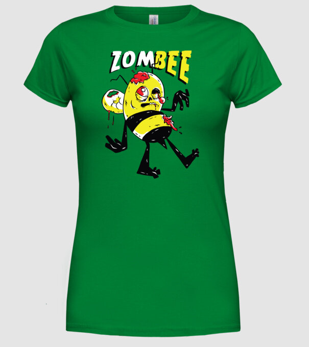 Zombee Albină Zombie model verde pe tricou