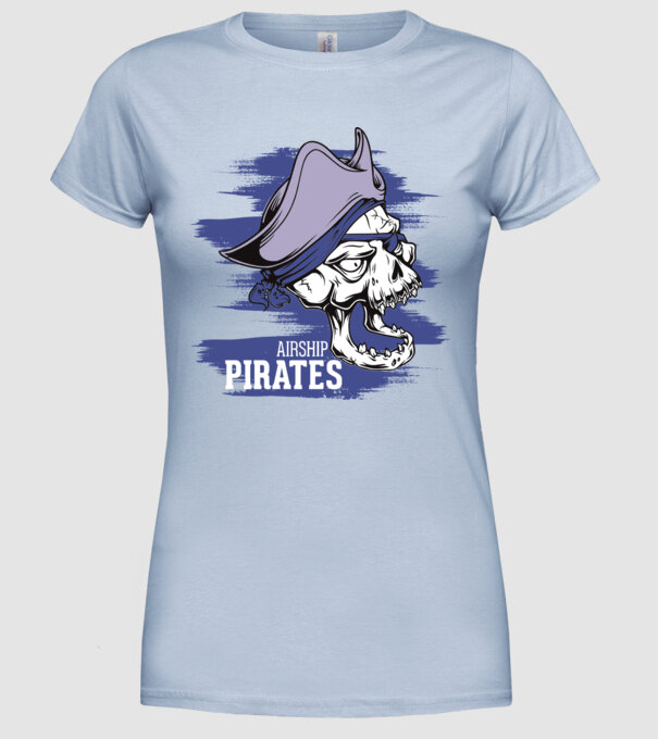 Airship Pirates 2 - Pirat model albastru deschis pe tricou