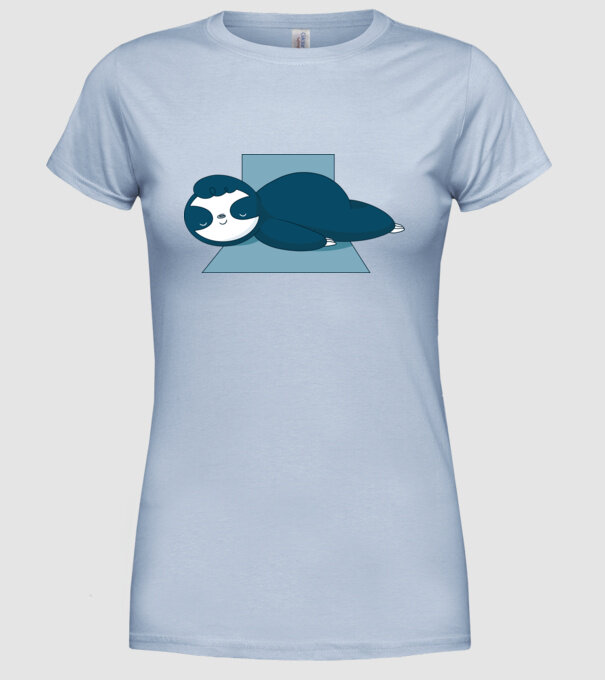 Leneș dormind model albastru deschis pe tricou