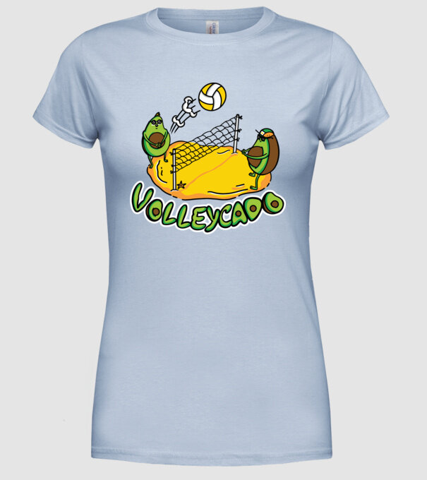 Avocado Volei model albastru deschis pe tricou