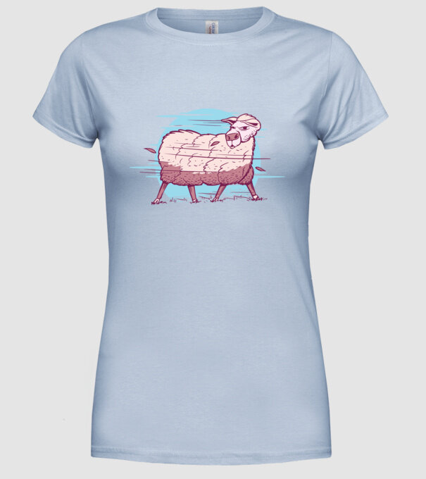 Miel în furtună model albastru deschis pe tricou