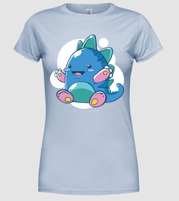 Bebe dragon model albastru deschis pe tricou